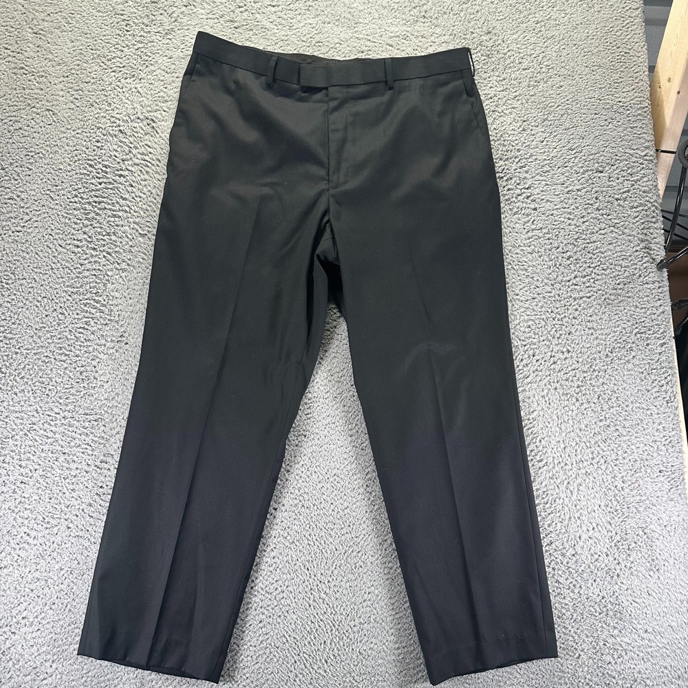 Perry Ellis‎ Portfolio Pant Mens 40x30 Black Polyester Dress Straight Business